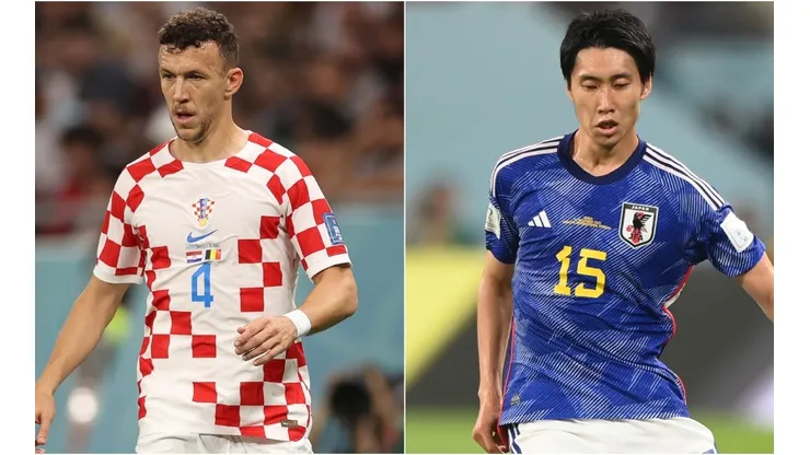 Ivan Perisic of Croatia and Daichi Kamada of Japan