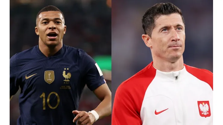 Kylian Mbappé and Robert Lewandowski