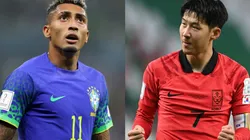 Raphinha (left) and Heung-min Son (right)