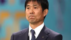 Manager Hajime Moriyasu of Japan