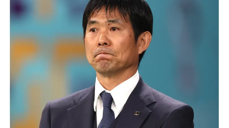 Manager Hajime Moriyasu of Japan