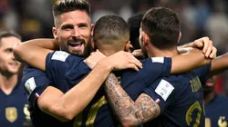 Olivier Giroud of France celebrates