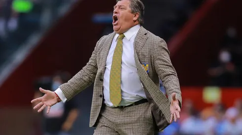 Miguel Herrera during a game with Tigres
