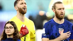 Matt Turner and Tim Ream of the USMNT