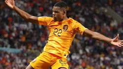 Denzel Dumfries of Netherlands