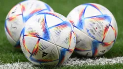 Three Adidas match balls