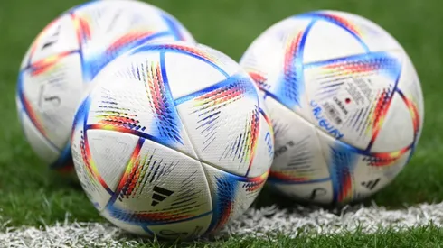 Three Adidas match balls