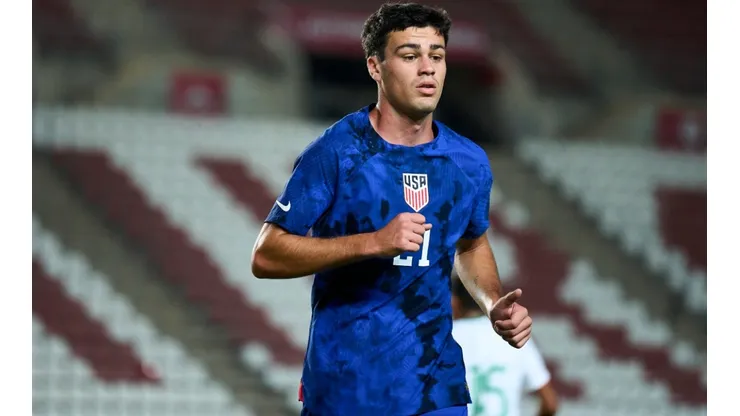 Gio Reyna with the USMNT