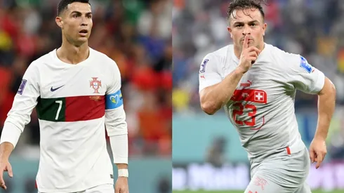 Cristiano Ronaldo and Xherdan Shaqiri