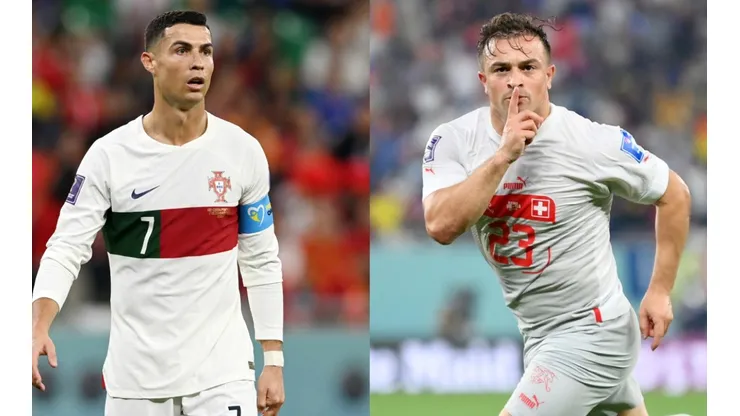 Cristiano Ronaldo and Xherdan Shaqiri