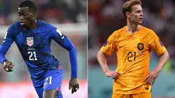 Tim Weah and Frenkie de Jong