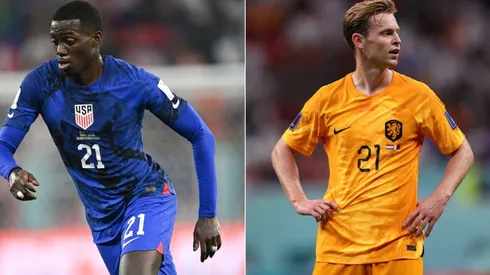 Tim Weah and Frenkie de Jong