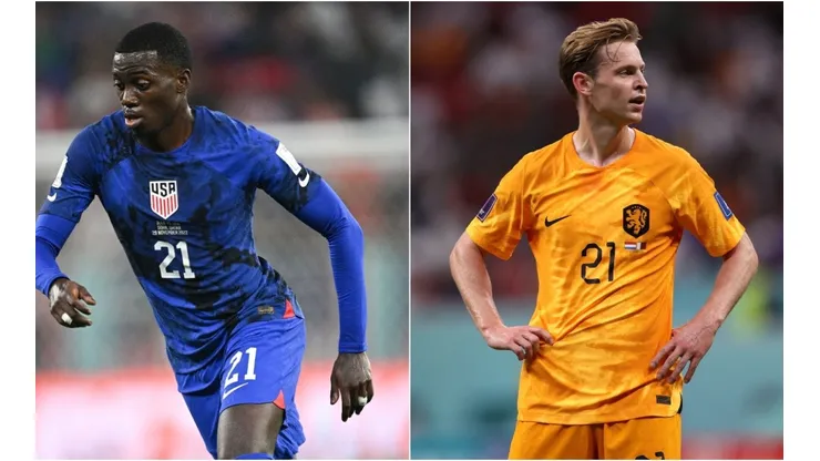 Tim Weah and Frenkie de Jong