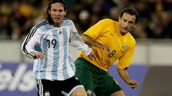 Lionel Messi during a friendly between Argentina and Australia in 2007.