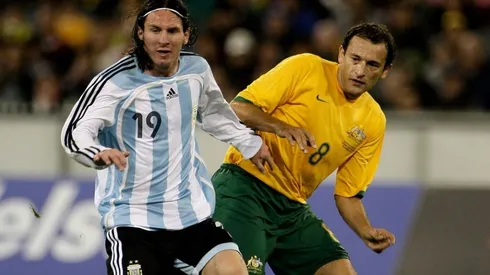 Lionel Messi during a friendly between Argentina and Australia in 2007.