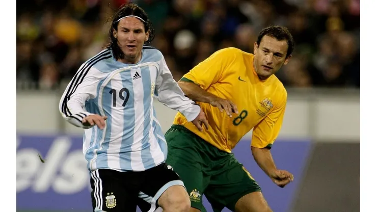 Lionel Messi during a friendly between Argentina and Australia in 2007.