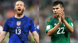 Tim Ream (left / USMNT), Hirving Lozano (right / Mexico) - Qatar 2022