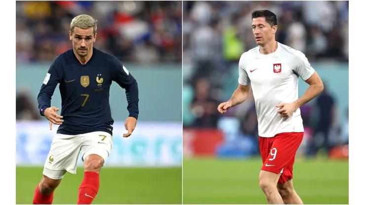 Antoine Griezmann (left) and Robert Lewandowski
