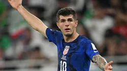 Christian Pulisic of USA in action during the FIFA World Cup Qatar 2022 Group B match between IR Iran and USA at Al Thumama Stadium on November 29, 2022 in Doha, Qatar.