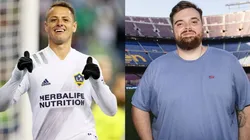 Javier Chicharito hernandez (left), Ibai Llanos (right)