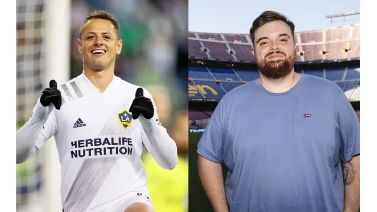 Javier Chicharito hernandez (left), Ibai Llanos (right)