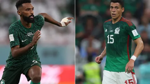 Feras Albrikan of Saudi Arabia and Hector Moreno of Mexico
