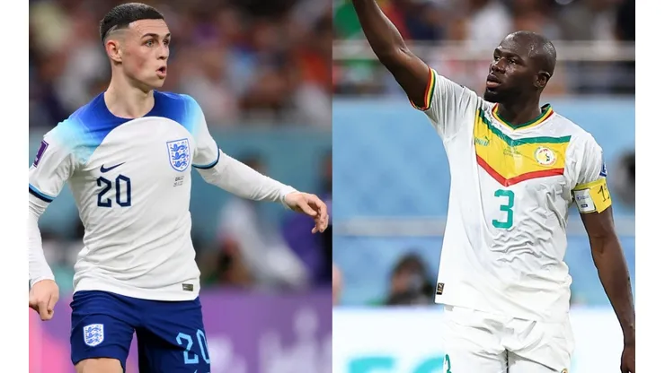 Phil Foden (left) and Kalidou Koulibaly (right)