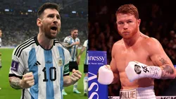Lionel Messi (Argentina / left) - Saul Canelo Alvarez (right)
