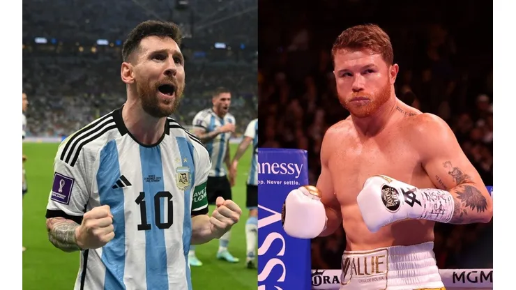 Lionel Messi (Argentina / left) - Saul Canelo Alvarez (right)