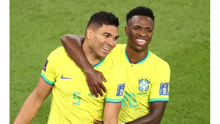 Casemiro (left), Vinicius Jr. (right) - Brazil vs Switzerland - Qatar 2022