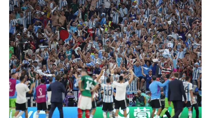 Argentina's fans at Lusail Stadium