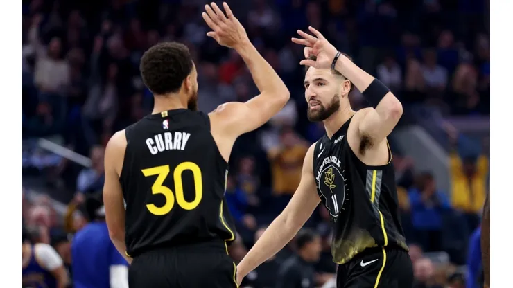 Stephen Curry and Klay Thompson