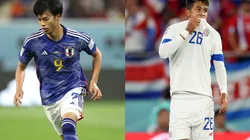 Kaoru Mitoma (left) and Alvaro Zamora (right)