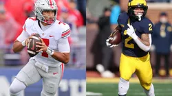 C.J. Stroud of Ohio State and Blake Corum of Michigan