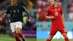 Kylian Mbappé and Christian Eirksen