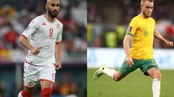 Issam Jebali of Tunisia and Nathaniel Atkinson of Australia