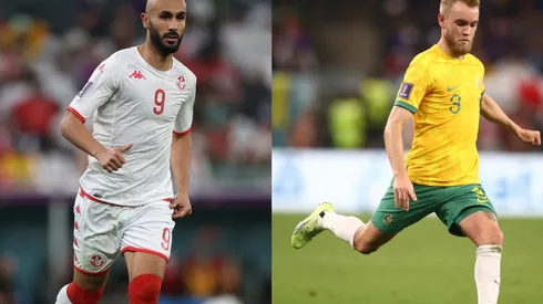 Issam Jebali of Tunisia and Nathaniel Atkinson of Australia