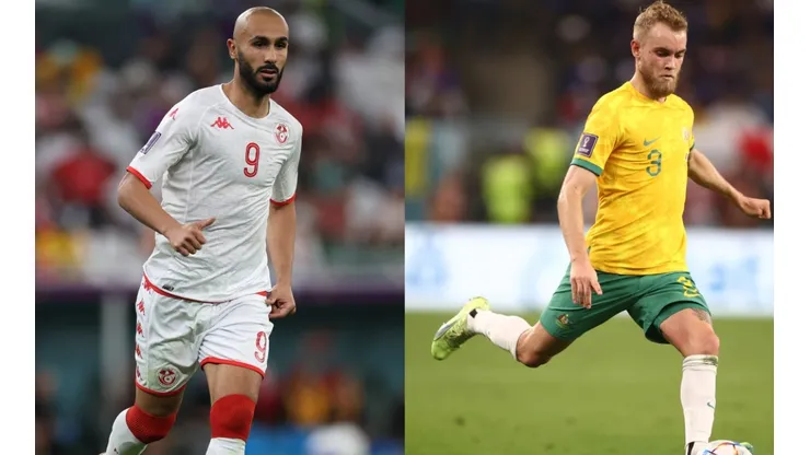 Issam Jebali of Tunisia and Nathaniel Atkinson of Australia