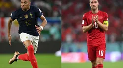 Kylian Mbappé and Christian Eirksen