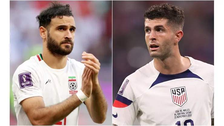 Ahmad Noorollahi of Iran and Christian Pulisic of United States