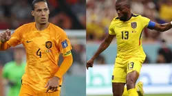 Virgil Van Dijk (left) and Enner Valencia (right)
