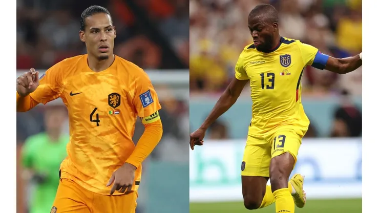 Virgil Van Dijk (left) and Enner Valencia (right)