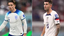 Jack Grealish of England and Christian Pulisic of United States