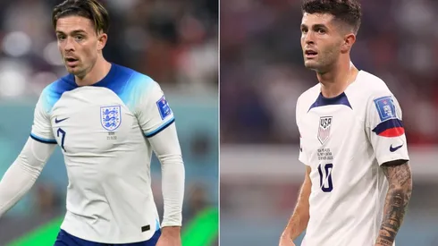 Jack Grealish of England and Christian Pulisic of United States