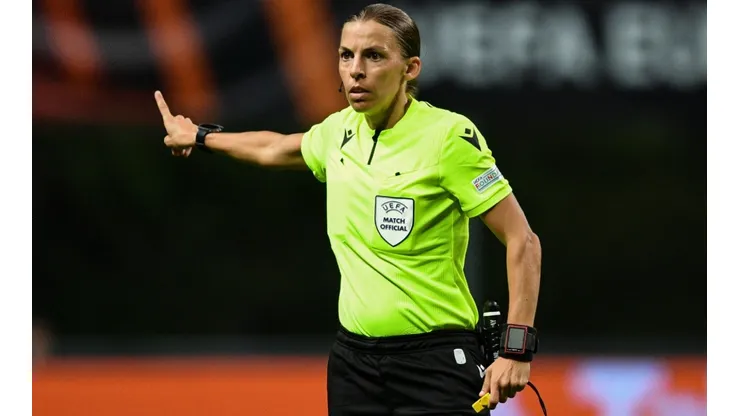 Stéphanie Frappart during a UEFA Europa League match