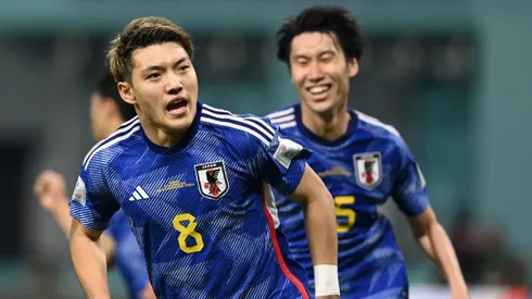 Ritsu Doan of Japan celebrates against Germany