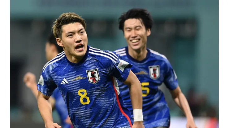 Ritsu Doan of Japan celebrates against Germany