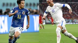 Takefusa Kubo of Japan and Francisco Calvo of Costa Rica