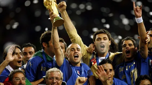 Italy celebrate after winning the 2006 World Cup