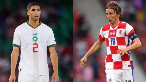 Achraf Hakimi (left) and Luka Modric (right)